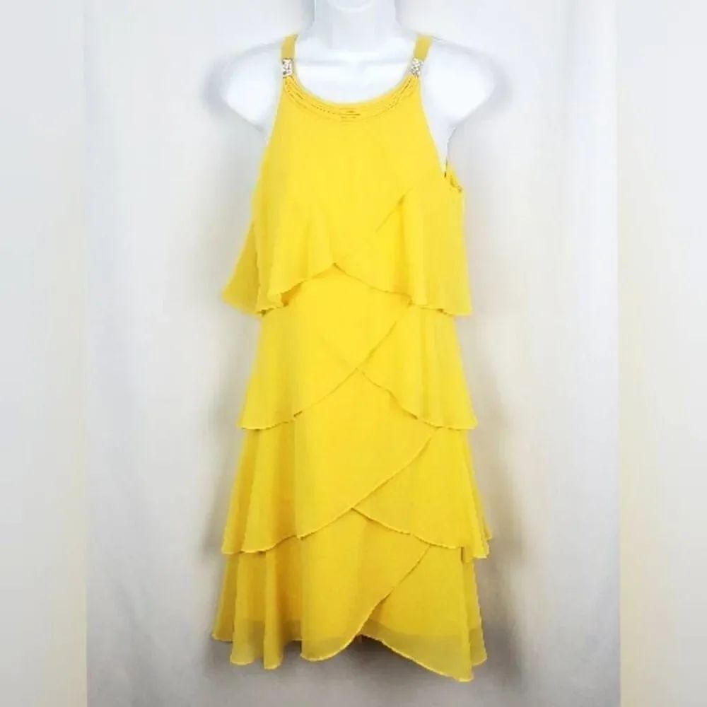 Yellow Cocktail Dress - Picture 3 of 8